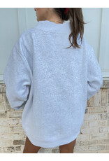Sunkissed Coconut Teddy Golfs Embroidered Mockneck Sweatshirt