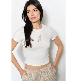 Pretty Garbage Sally Seashell Bead Tee