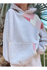 Sunkissed Coconut Marco Quilted Patchwork Hoodie & Shorts Set