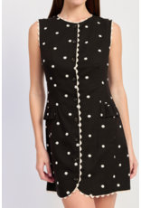 En Saison Heather Embroidered Mini Dress