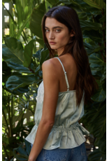 By Together Hailie Silky Lace Peplum Top