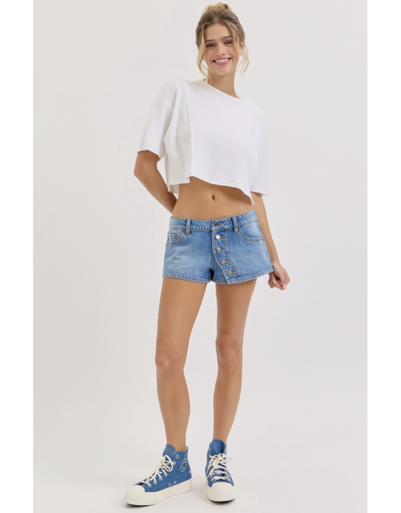 Cello Jeans Low Rise Buttoned Shorts