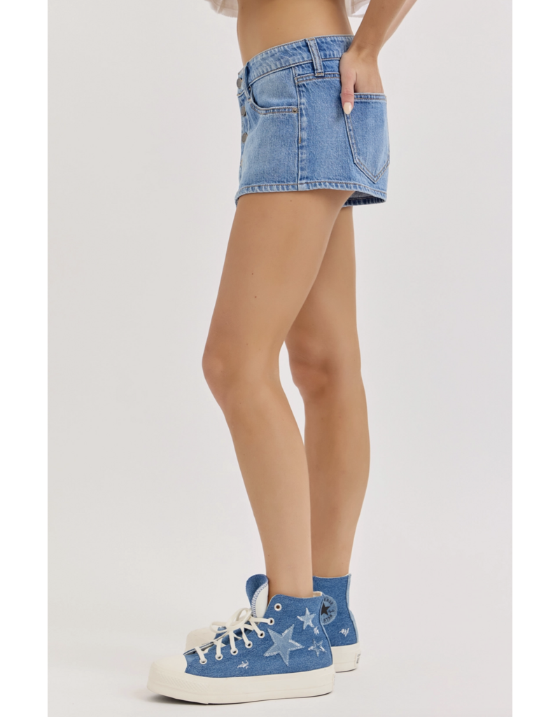 Cello Jeans Low Rise Buttoned Shorts