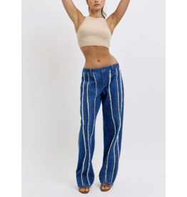 Cello Jeans Low Baggy Jean with Distressed Details