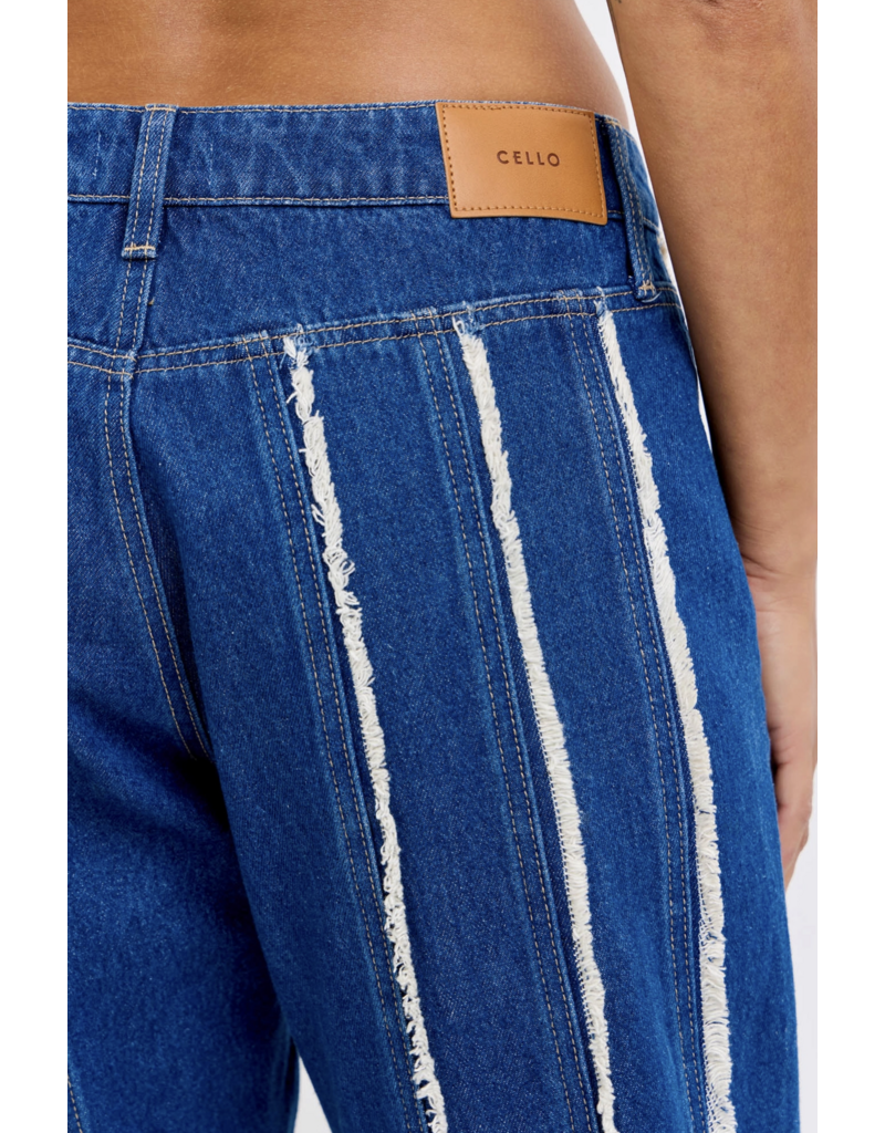 Cello Jeans Low Baggy Jean with Distressed Details