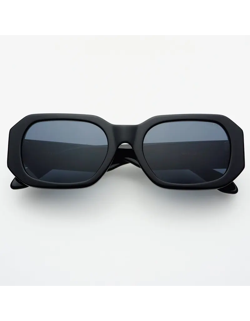 FREYRS Eyewear Onyx Acetate Women's Rectangular Sunglasses