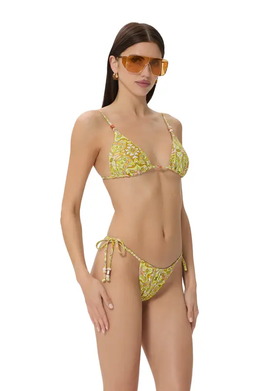 AFRM Capri Beaded Bikini Top