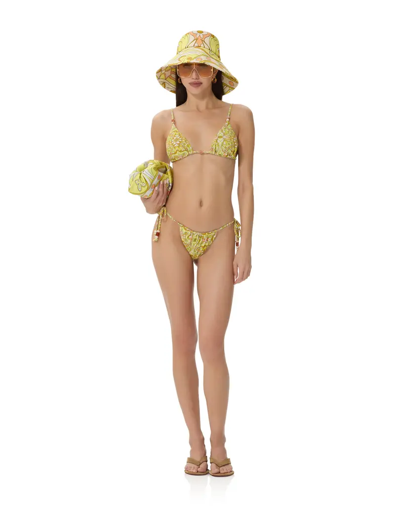 AFRM Capri Beaded Bikini Top