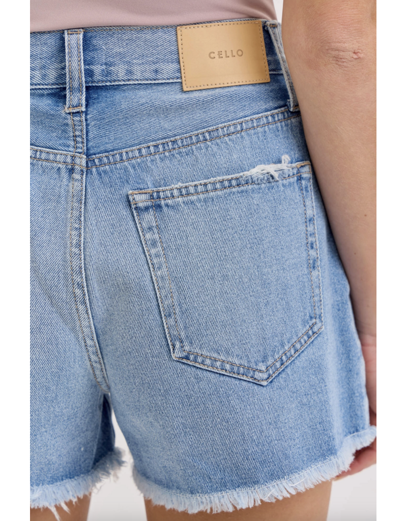 Cello Jeans High Rise Mom Short with 3" Inseam