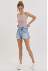 Cello Jeans High Rise Mom Short with 3" Inseam