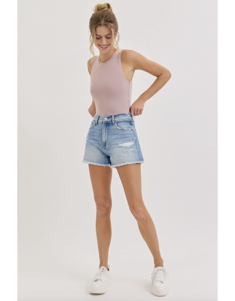 Cello Jeans High Rise Mom Short with 3" Inseam