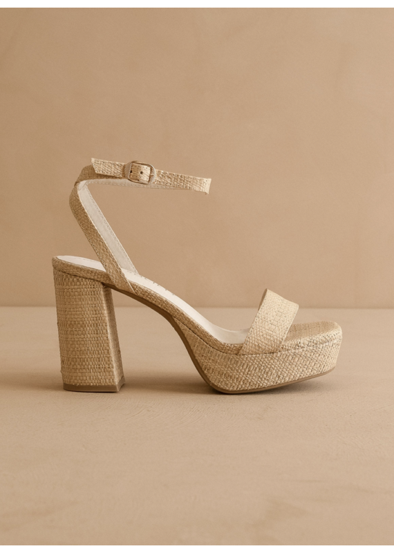The Olympia Raffia Platform