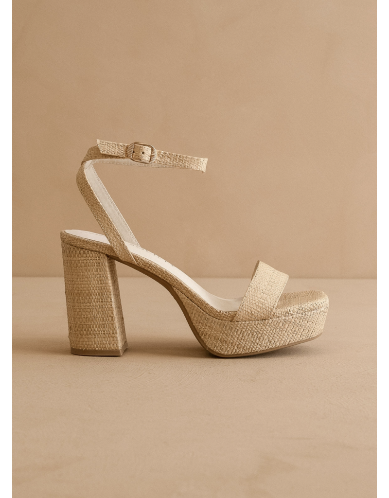 The Olympia Raffia Platform