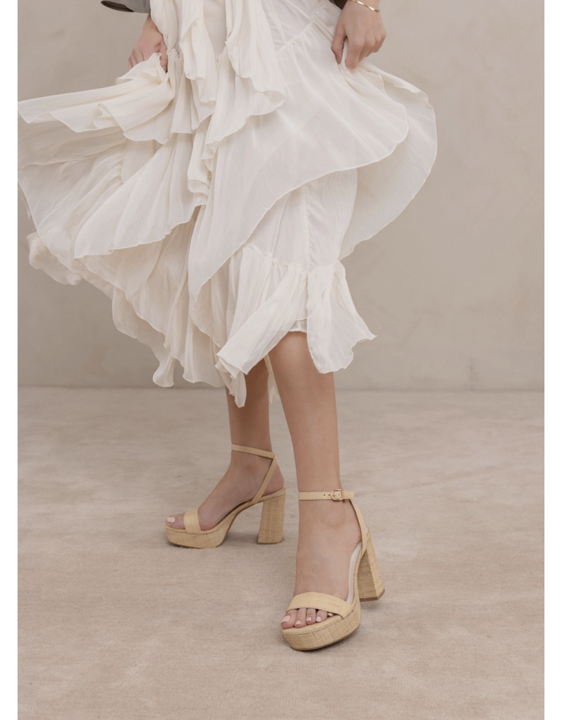 The Olympia Raffia Platform