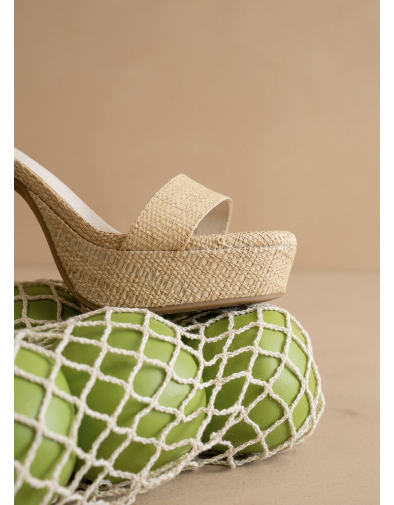 The Olympia Raffia Platform