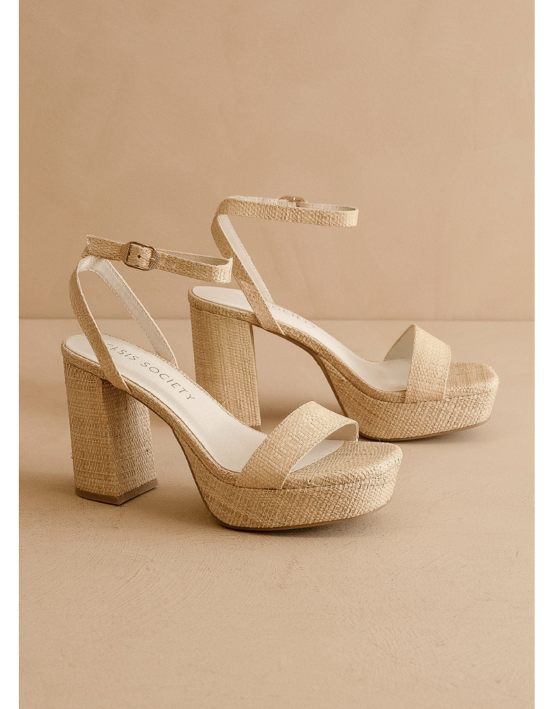 The Olympia Raffia Platform