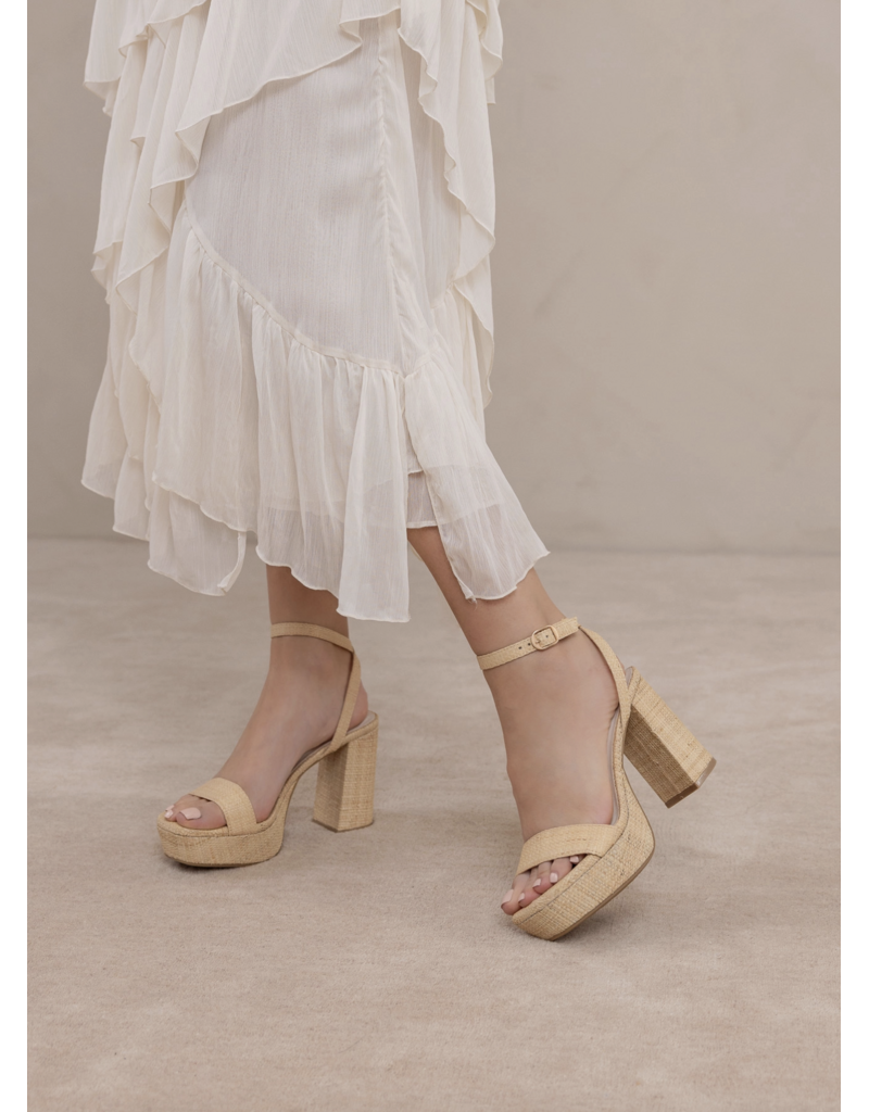The Olympia Raffia Platform