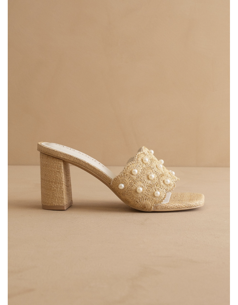 The Holland Raffia Mule Heel