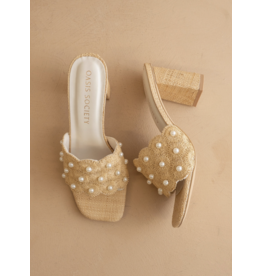 The Holland Raffia Mule Heel