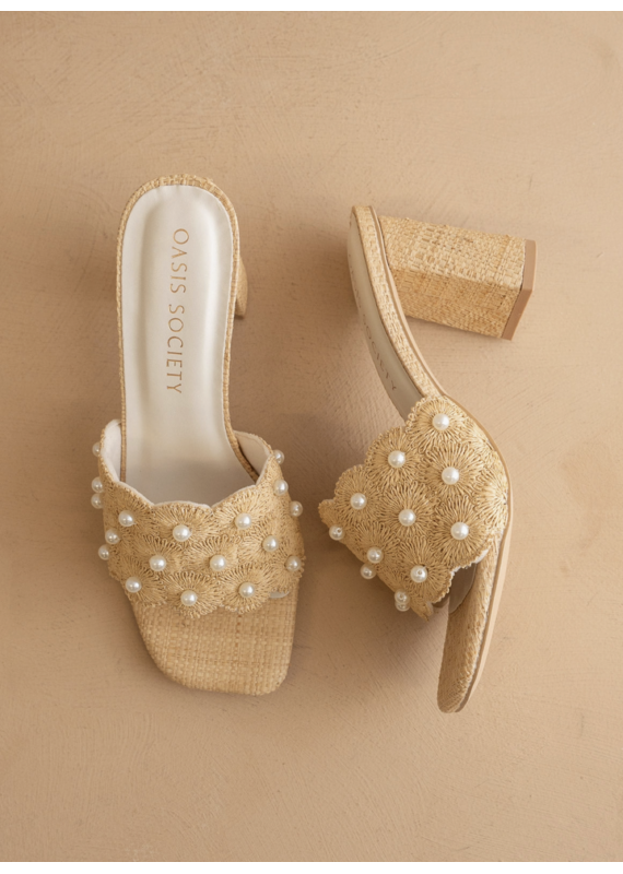 The Holland Raffia Mule Heel