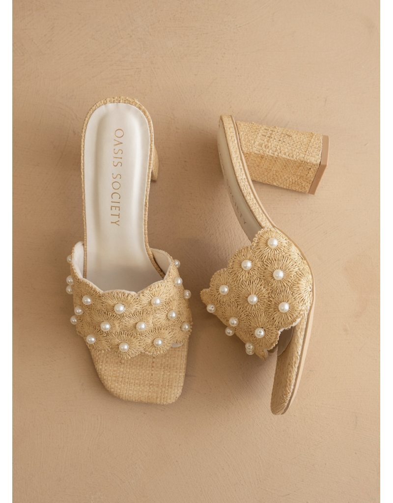 The Holland Raffia Mule Heel