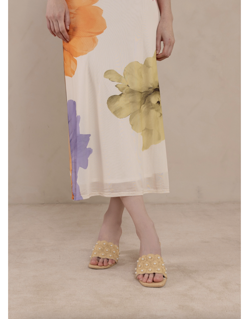 The Holland Raffia Mule Heel