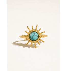 Flanerie Ainsley 18K Gold Non-Tarnish Adjustable Ring