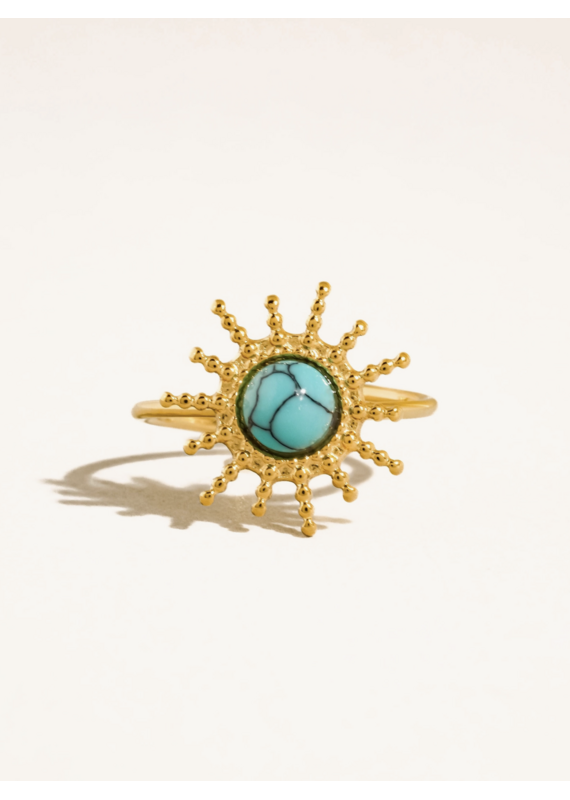 Flanerie Ainsley 18K Gold Non-Tarnish Adjustable Ring