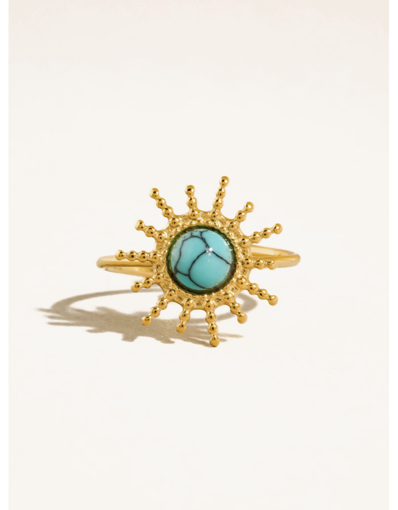 Flanerie Ainsley 18K Gold Non-Tarnish Adjustable Ring