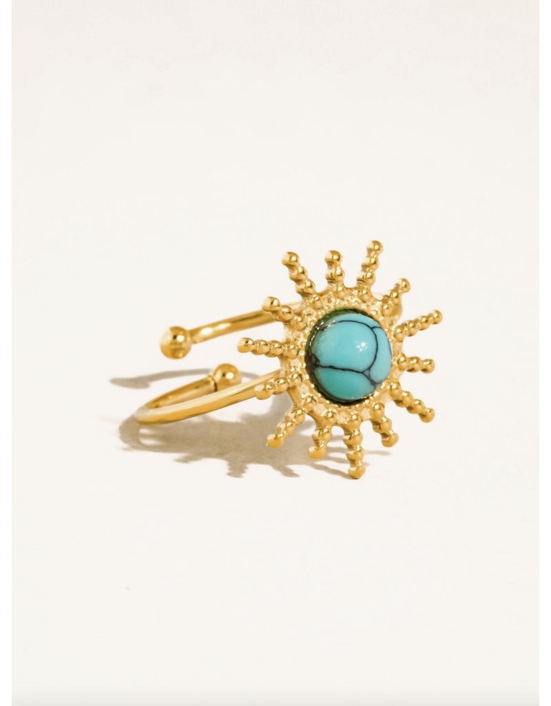 Flanerie Ainsley 18K Gold Non-Tarnish Adjustable Ring