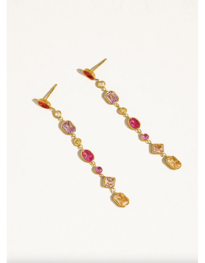 Flanerie Islaine 18K Gold Non-Tarnish Drop Earrings