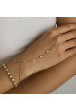 Flanerie Nadine 18K Gold Non-Tarnish Hand Chain Bracelet