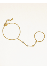 Flanerie Nadine 18K Gold Non-Tarnish Hand Chain Bracelet