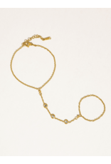 Flanerie Nadine 18K Gold Non-Tarnish Hand Chain Bracelet