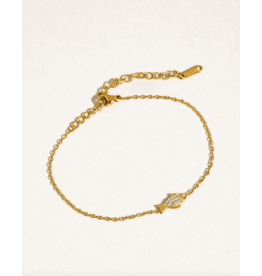 Flanerie Quincee 18K Gold Non-Tarnish Bracelet