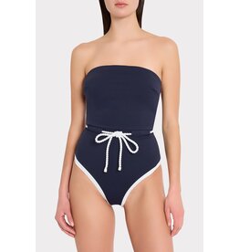 Milly Solid Belted One Piece