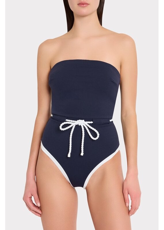 Milly Solid Belted One Piece