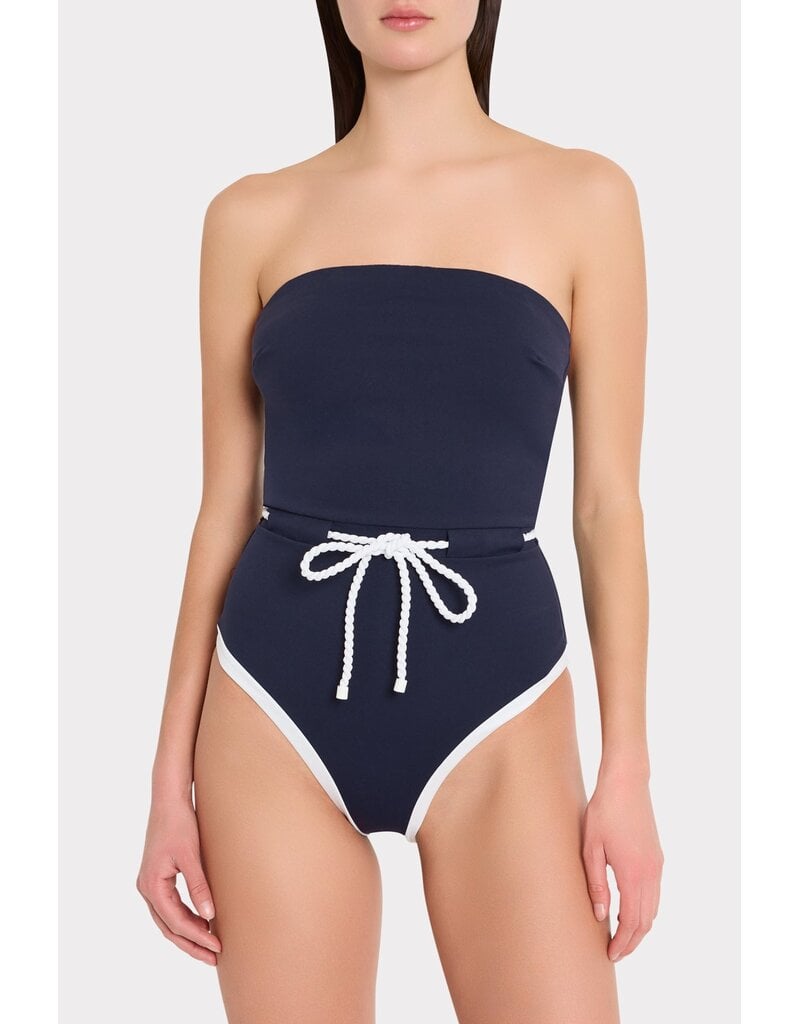 Milly Solid Belted One Piece