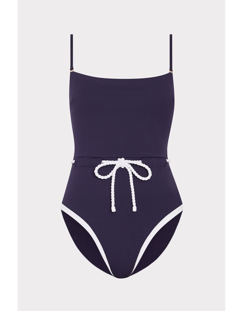 Milly Solid Belted One Piece