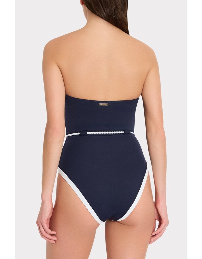 Milly Solid Belted One Piece