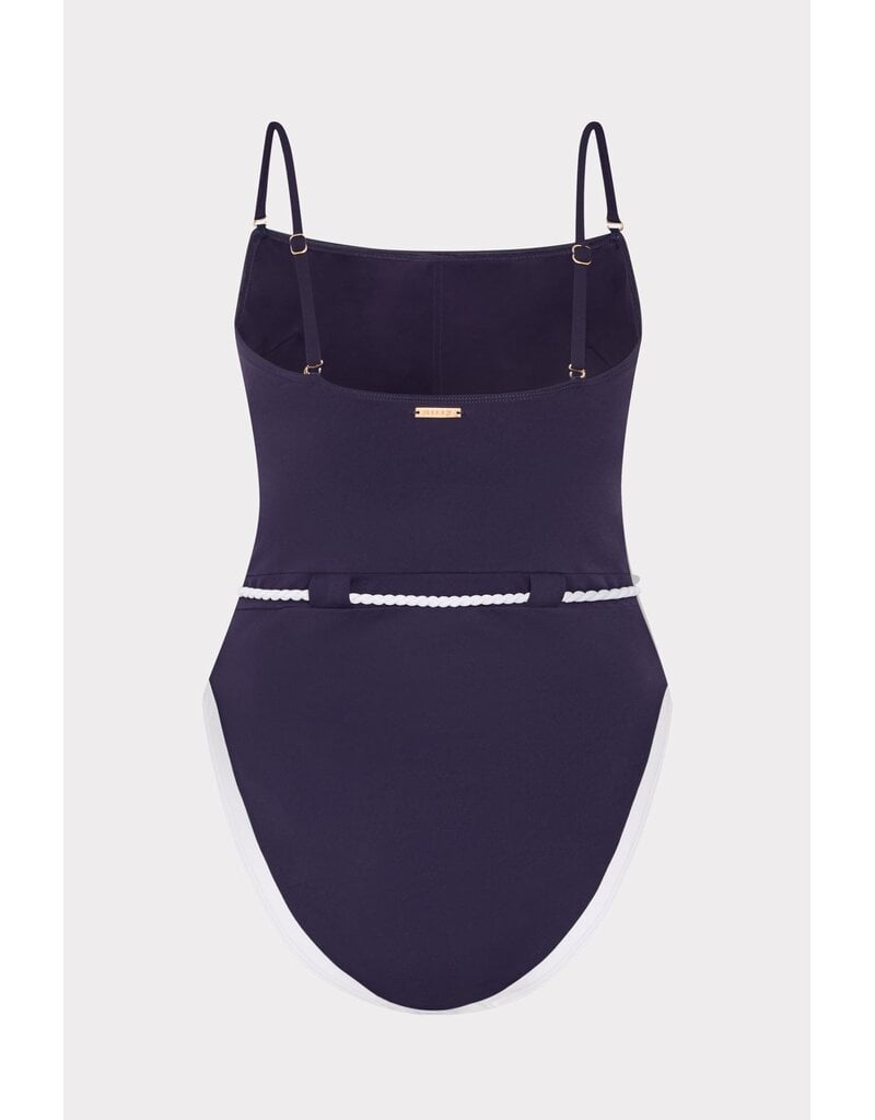 Milly Solid Belted One Piece