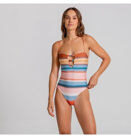 Cosita Linda Echoed Lines Cut Out One Piece
