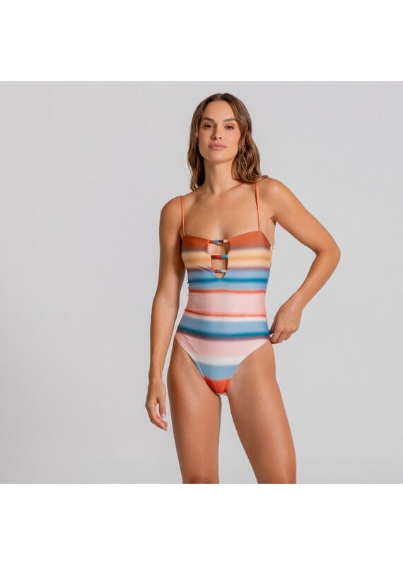 Cosita Linda Echoed Lines Cut Out One Piece