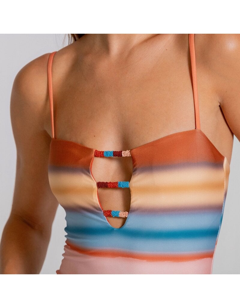 Cosita Linda Echoed Lines Cut Out One Piece