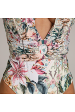 Cosita Linda Romantic Harmony Belted Plunge One Piece