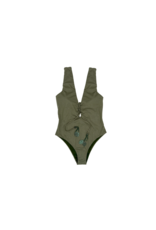 Cosita Linda Found Treasures Lace Up One Piece