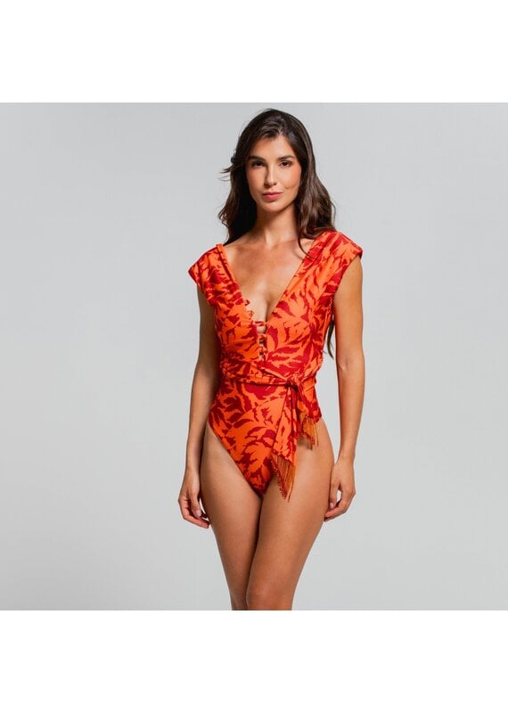 Cosita Linda Leaves Of The Sun Plunge One Piece