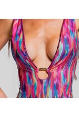 Cosita Linda Exotic Shade Plunge One Piece