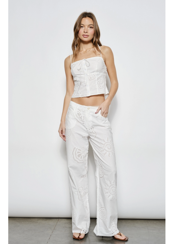 Pretty Garbage Halley Eyelet Pants