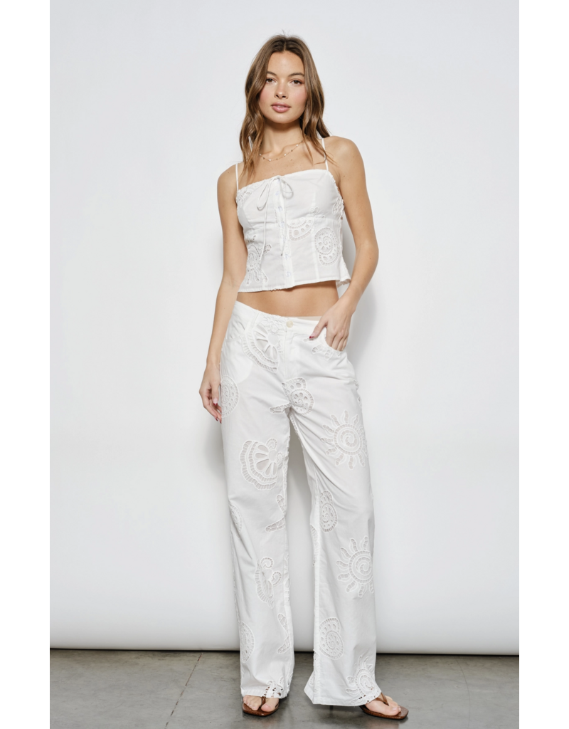 Pretty Garbage Halley Eyelet Top